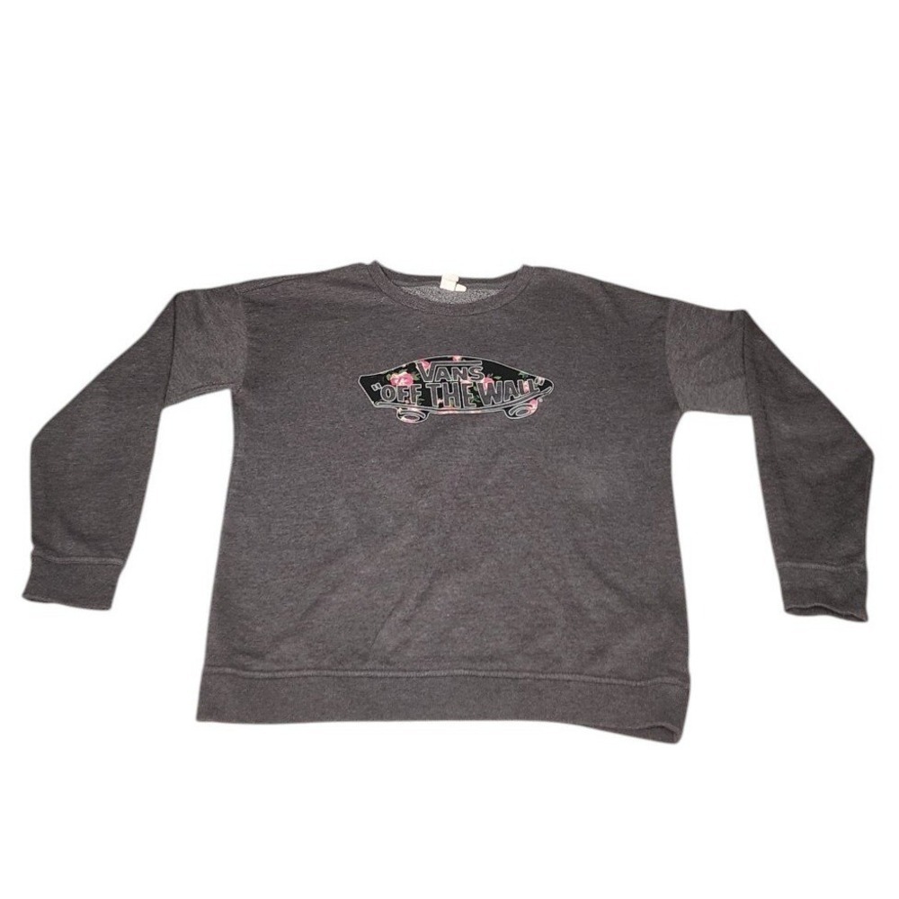 Vans Long Sleeve Floral Sweatshirt | Size M | Relaxed Fit Cotton‎ Blend